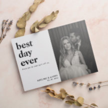 Minimalistisk och Chic Bästa dagen någonsin Foto H