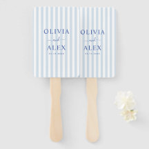 Minimalistisk och Chic Blå Fransk Personlig Bröllo