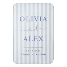 Minimalistisk och Chic Blå Fransk Personlig Bröllo