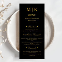 Minimalistisk och Chic | Guld och Svart Bröllop
