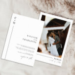 Minimalistisk och Chic Monogram Bröllop Inbjudningar<br><div class="desc">Monograminbjudan med minimalistisk och Chic</div>