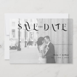 Minimalistisk och chic Save The Date-kort Inbjudningar