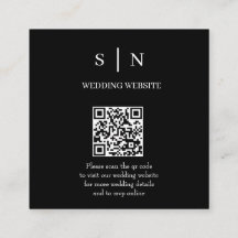 Minimalistisk och Chic | Svart och Vit QR-kod