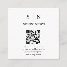 Minimalistisk och Chic | Vit och Svart QR-kod