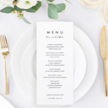 Minimalistisk och enkel Låt oss Eat Bröllop Guest