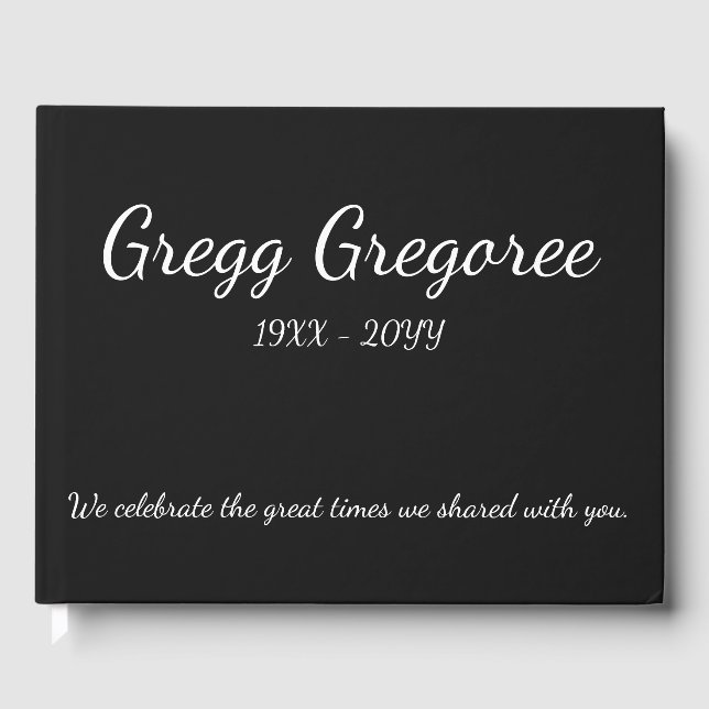 Minimalistisk och enkel sympati för gästboken gästböcker (Framsida)