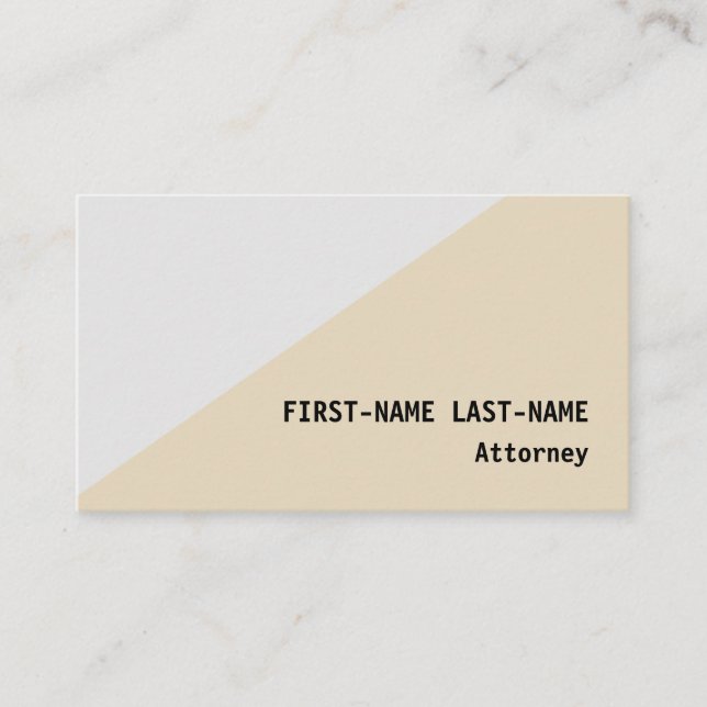 Minimalistisk och grundläggande professionell visi visitkort (Framsida)