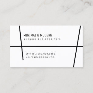 minimalistisk och modern elegant visitkort