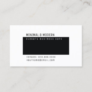 minimalistisk och modern elegant visitkort