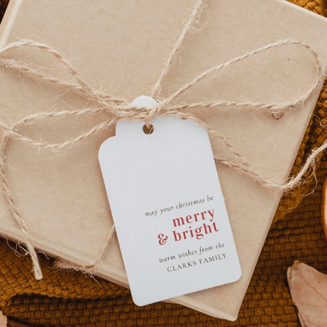 Minimalistisk och modern Helgdag-Märkre Presentetikett (Skapare uppladdad)