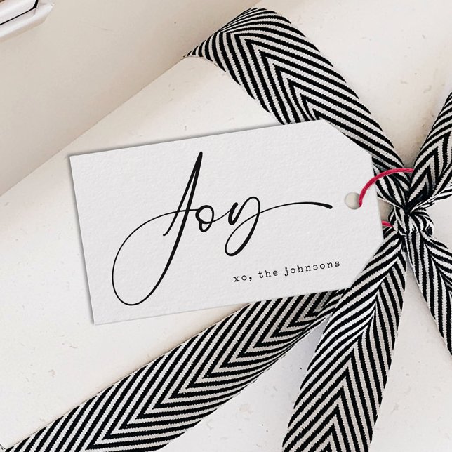 Minimalistisk och modern julklapp enkel presentetikett (Skapare uppladdad)