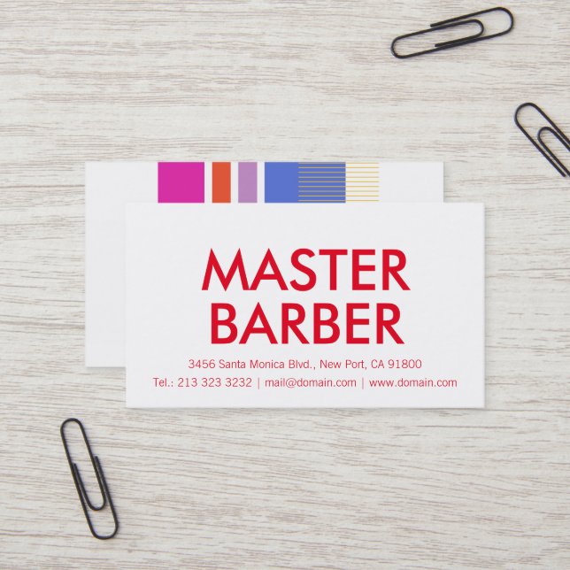 Minimalistisk och Professionell Visitkort (Fram/Back In Situ)