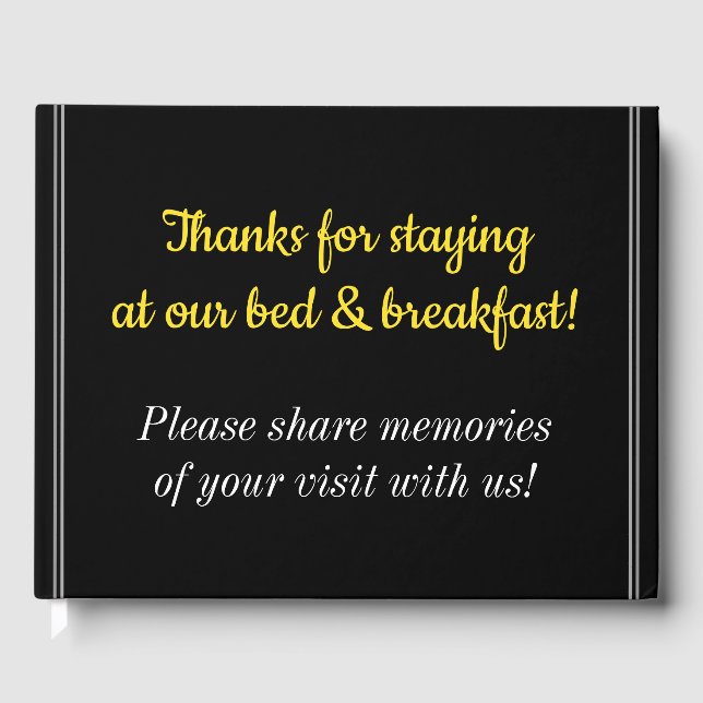 Minimalistisk och subducerad B&B-besökare Bok (Framsida)