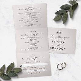 Minimalistisk offline-vit allt i ett foto med Bröl