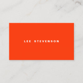 Minimalistisk öga-fångst av modern Orange Visitkort