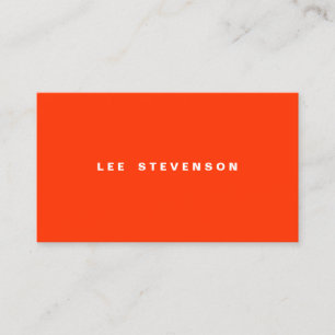 Minimalistisk öga-fångst av modern Orange Visitkort