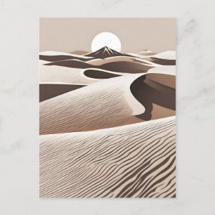 Minimalistisk ökenkonst vykort