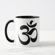 Minimalistisk Om Sanskrit-symbol meditation design