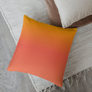 Minimalistisk Ombre Vibrerande Solnedgång Kudde