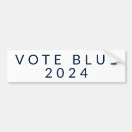 Minimalistisk omröstning Blue Kamala Harris 2024 Bildekal