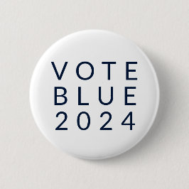Minimalistisk omröstning Blue Kamala Harris 2024 Knapp