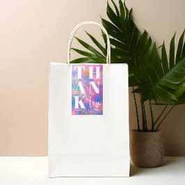 Minimalistisk opal-stenstensbold-Tack-fördel Rektangulärt Klistermärke