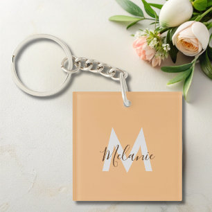 Minimalistisk orange av modern elegant, monogram