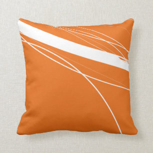 Minimalistisk Orange i modern Abstrakt Kudde