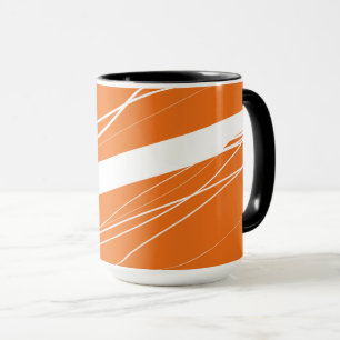 Minimalistisk Orange i modern Abstrakt Mugg