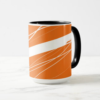 Minimalistisk Orange i modern Abstrakt Mugg