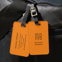 Minimalistisk Orange Monogram