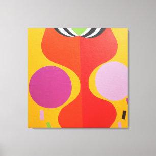 Minimalistisk orange och gul canvastryck