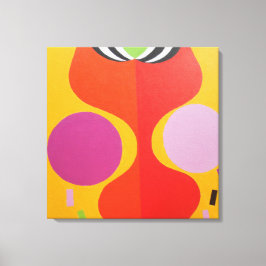 Minimalistisk orange och gul canvastryck