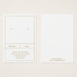 Minimalistisk öronkortsdesign visitkort