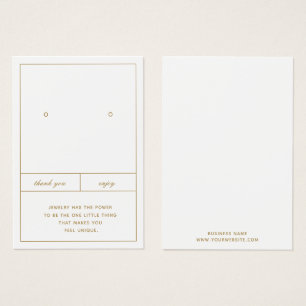 Minimalistisk öronkortsdesign visitkort