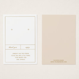 Minimalistisk öronkortsdesign visitkort