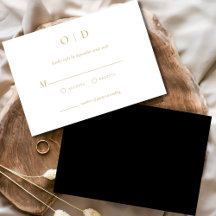 Minimalistisk OSA av Elegant enkel Guld White