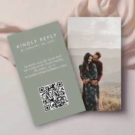 Minimalistisk OSA av QR-kod Tilläggskort
