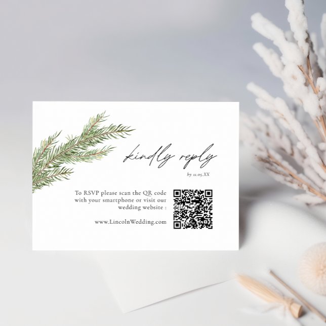 Minimalistisk OSA av QR-koden för Träd-Gren Tilläggskort (Skapare uppladdad)