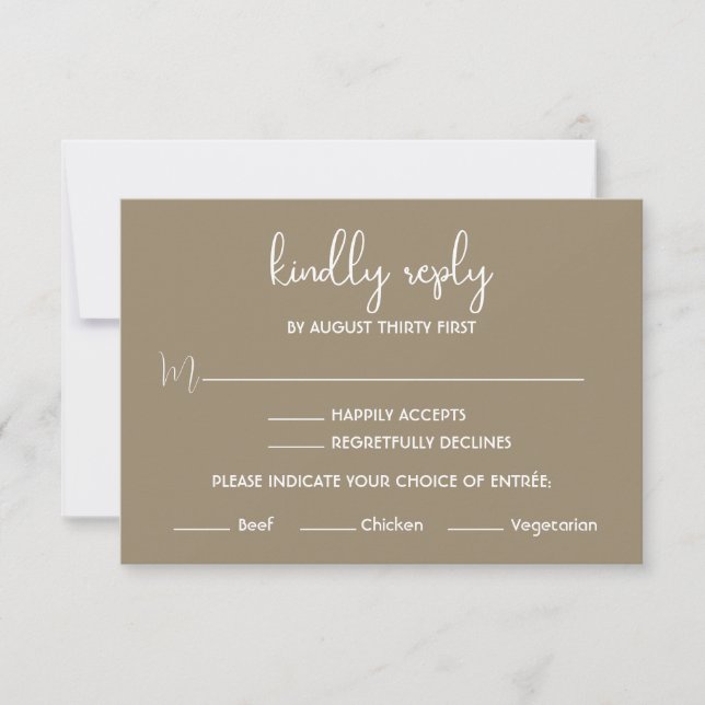 Minimalistisk OSA kort för Boho Desert Neutralt (Framsida)