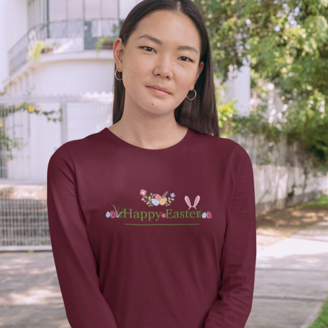 MINIMALISTISK PÅSKHARE ÄGG MED LÄGRE UTFORMNING T SHIRT (Skapare uppladdad)