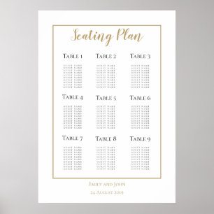 Minimalistisk passagerarplan för Gräns i Guld Poster