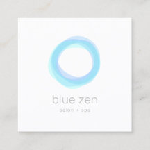 Minimalistisk Pastel Blue Zen Circle