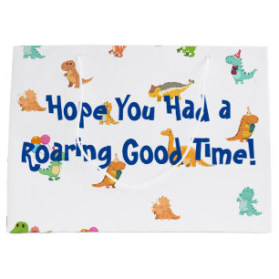 Minimalistisk Pastel Dinosaur-partis favoritväskor