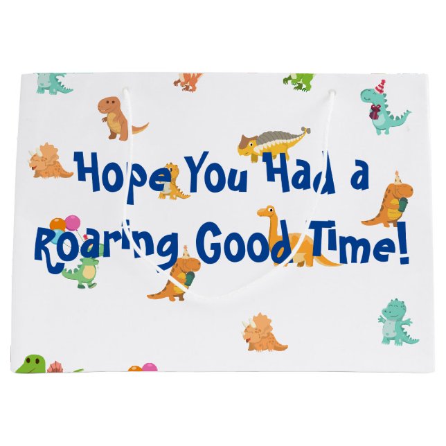 Minimalistisk Pastel Dinosaur-partis favoritväskor (Framsidan)