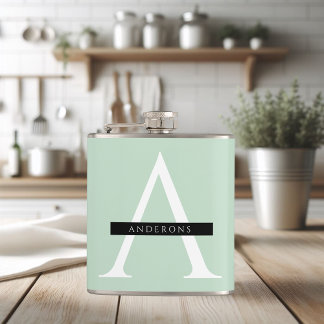 Minimalistisk Pastel Mint Personlig Namn Fickplunta