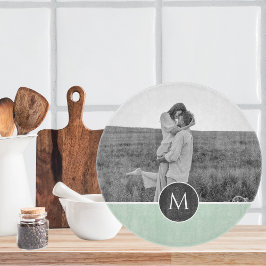 Minimalistisk Pastel Mint Personlig Namn och foto