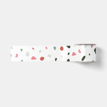 Minimalistisk Pastel  Rosa Grått Terrazzo Gift