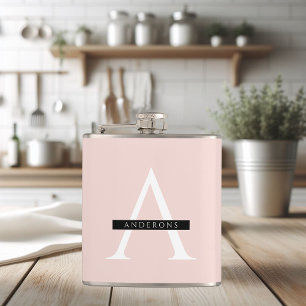 Minimalistisk Pastel Rosa Personlig Namn Fickplunta
