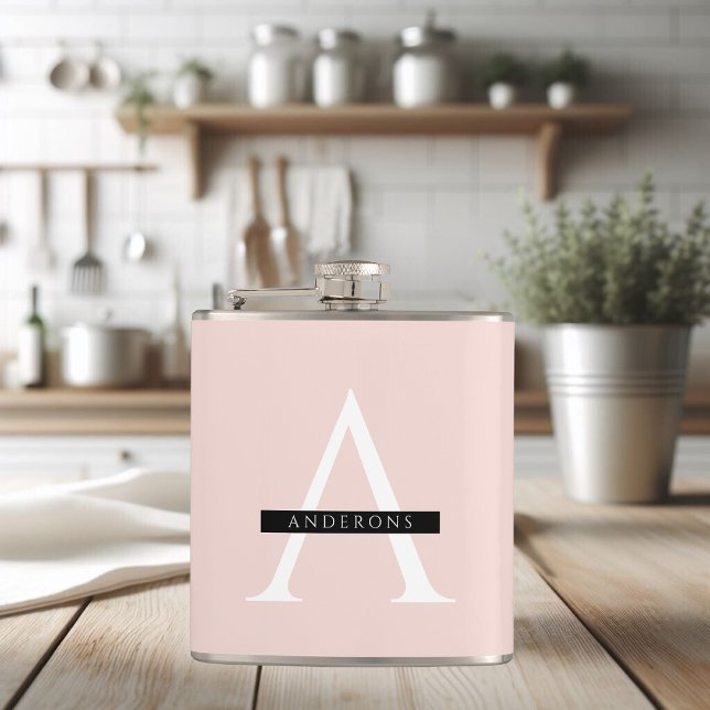 Minimalistisk Pastel Rosa Personlig Namn Fickplunta (Skapare uppladdad)